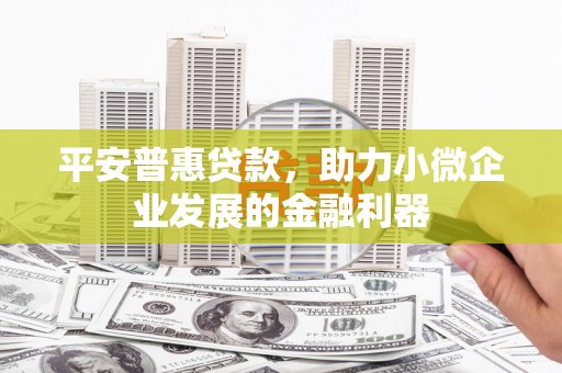 新绛平安普惠贷款，助力小微企业发展的金融利器