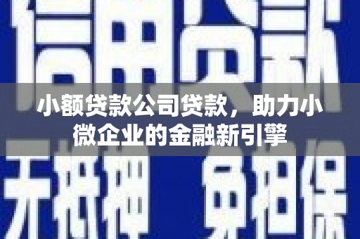 新绛小额贷款公司贷款，助力小微企业的金融新引擎