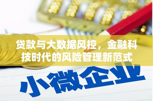 新绛贷款与大数据风控，金融科技时代的风险管理新范式