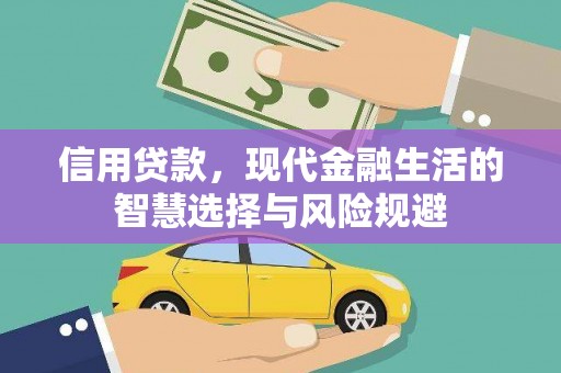 新绛信用贷款，现代金融生活的智慧选择与风险规避