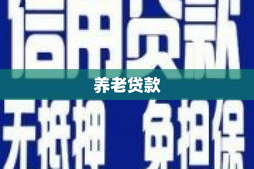 新绛养老贷款