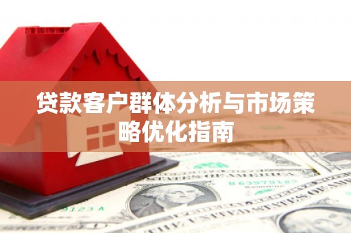 新绛贷款客户群体分析与市场策略优化指南