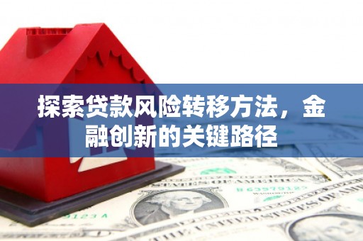 新绛探索贷款风险转移方法，金融创新的关键路径
