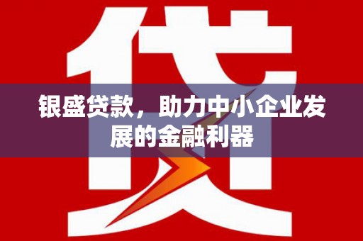 新绛银盛贷款，助力中小企业发展的金融利器