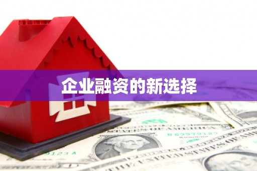 新绛企业融资的新选择