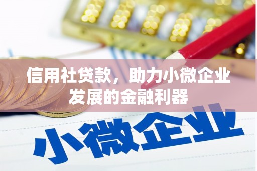 新绛信用社贷款，助力小微企业发展的金融利器