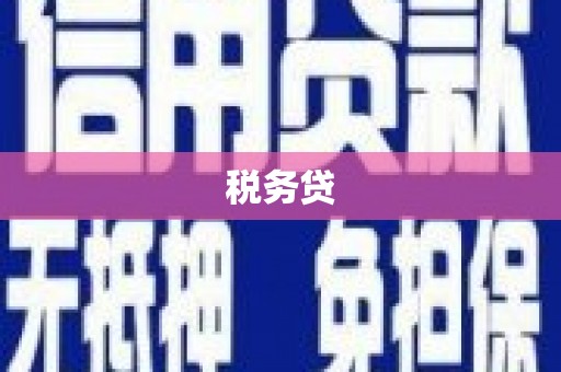 新绛税务贷