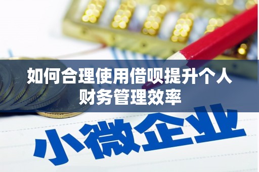 新绛如何合理使用借呗提升个人财务管理效率