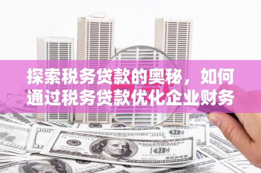 新绛探索税务贷款的奥秘，如何通过税务贷款优化企业财务