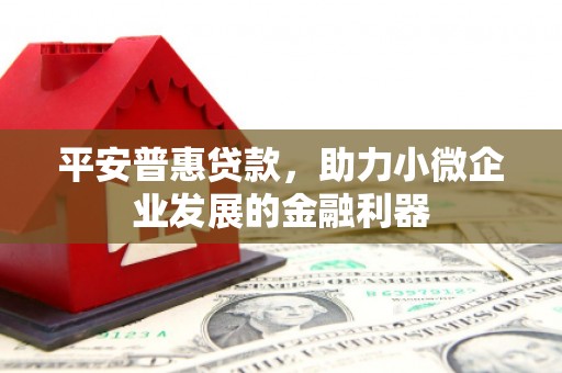 新绛平安普惠贷款，助力小微企业发展的金融利器