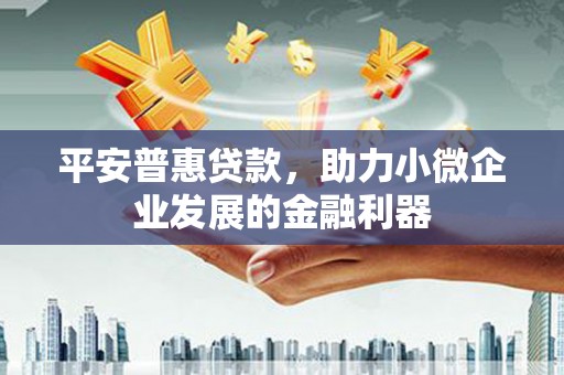 新绛平安普惠贷款，助力小微企业发展的金融利器