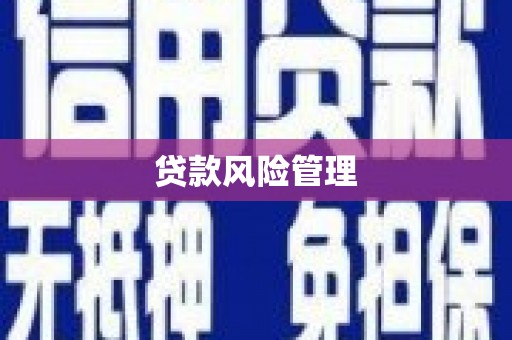 新绛贷款风险管理