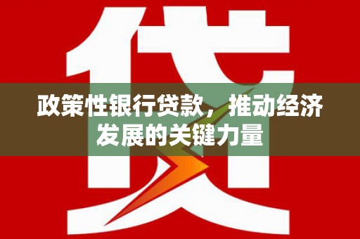 新绛政策性银行贷款，推动经济发展的关键力量