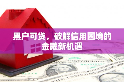 新绛黑户可贷，破解信用困境的金融新机遇