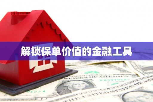 新绛解锁保单价值的金融工具