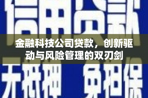 新绛金融科技公司贷款，创新驱动与风险管理的双刃剑
